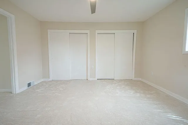 a view of an empty room