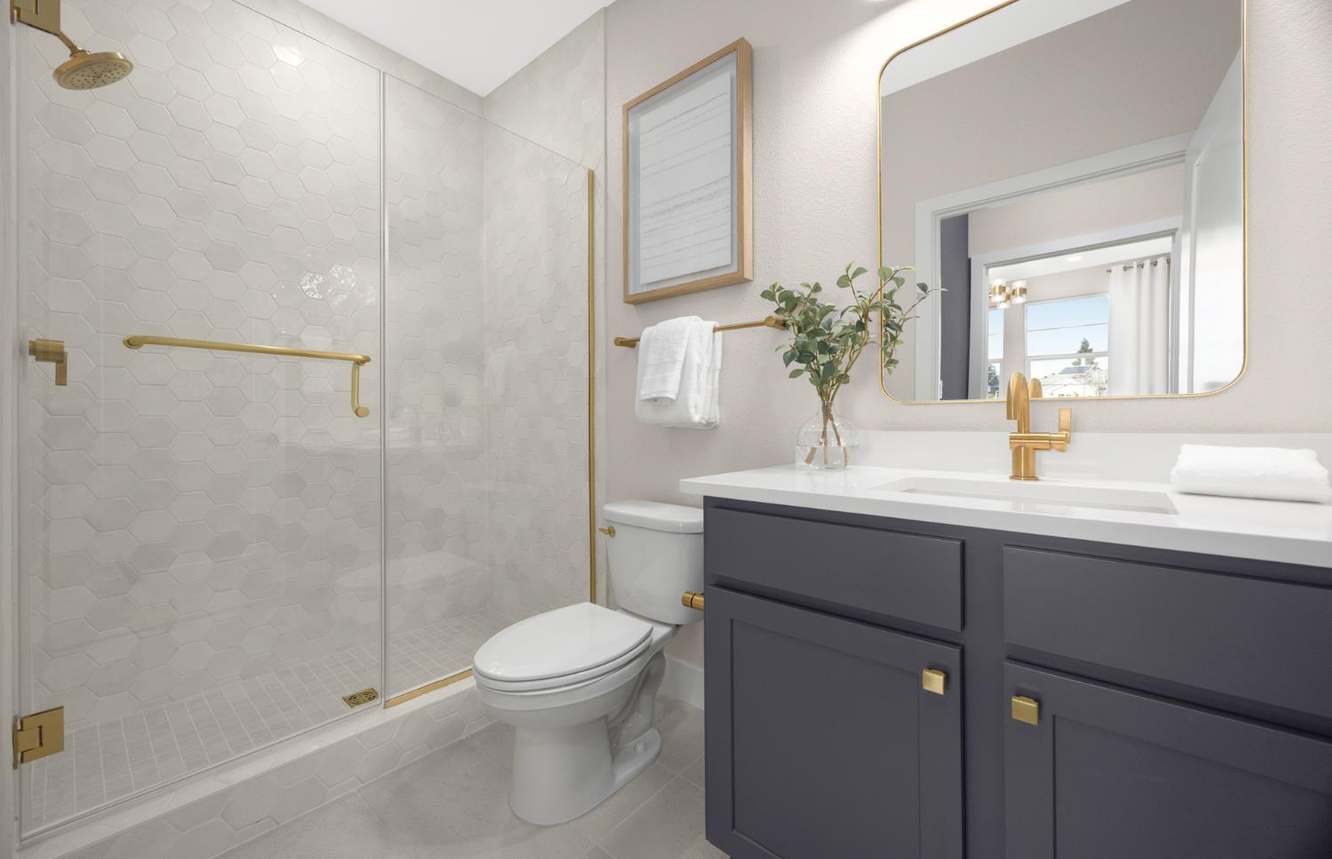 1382 Romey Drive Lincoln, CA 95648 - Photo 3 of 19 a bathroom with a sink toilet and shower