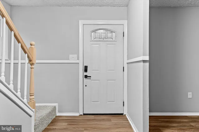 a view of front door