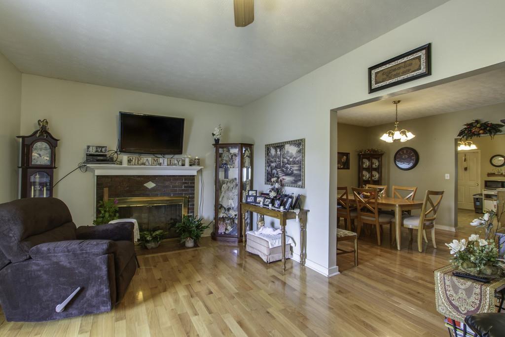 1708 South Main Street Springfield, TN 37172 - Photo 8 of 25 a living room with furniture a flat screen tv and a fireplace