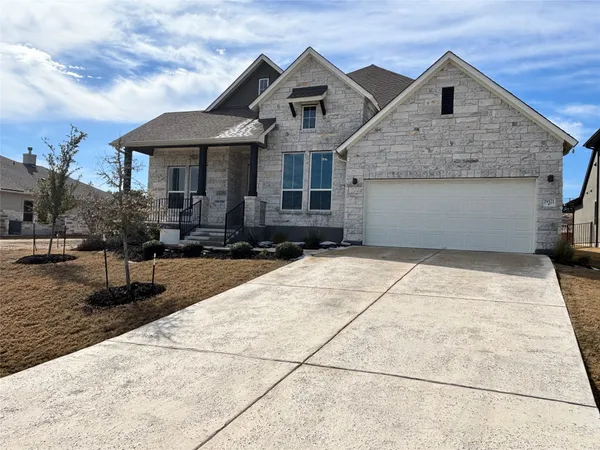 a front view of a house with entertaining space