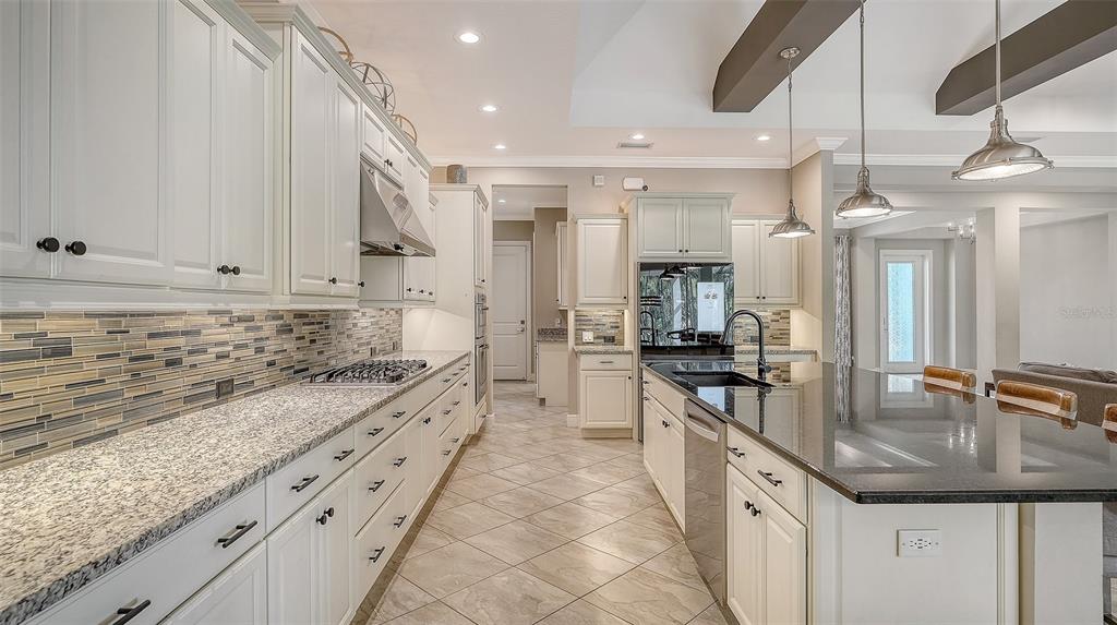 318 Ragdoll Run Bradenton, FL 34212 - Photo 21 of 87 a large kitchen with stainless steel appliances granite countertop a sink and cabinets