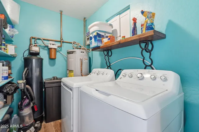 a view of washer and dryer