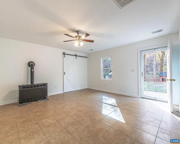 a view of a livingroom with a fireplace