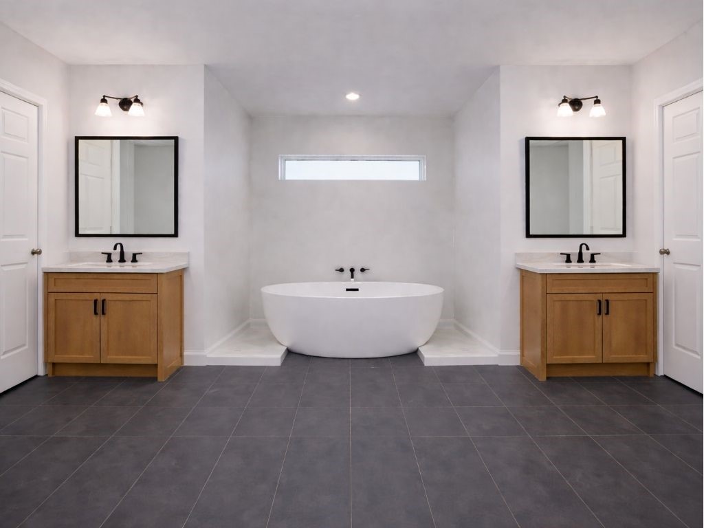 140 County Road 2278 Cleveland, TX 77327 - Photo 5 of 10 a spacious bathroom with 2 sink and a mirror