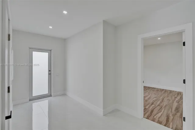 a view of an empty room