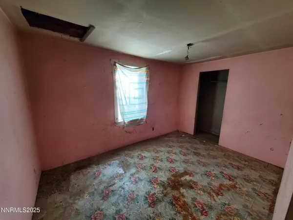 a backyard of a white house