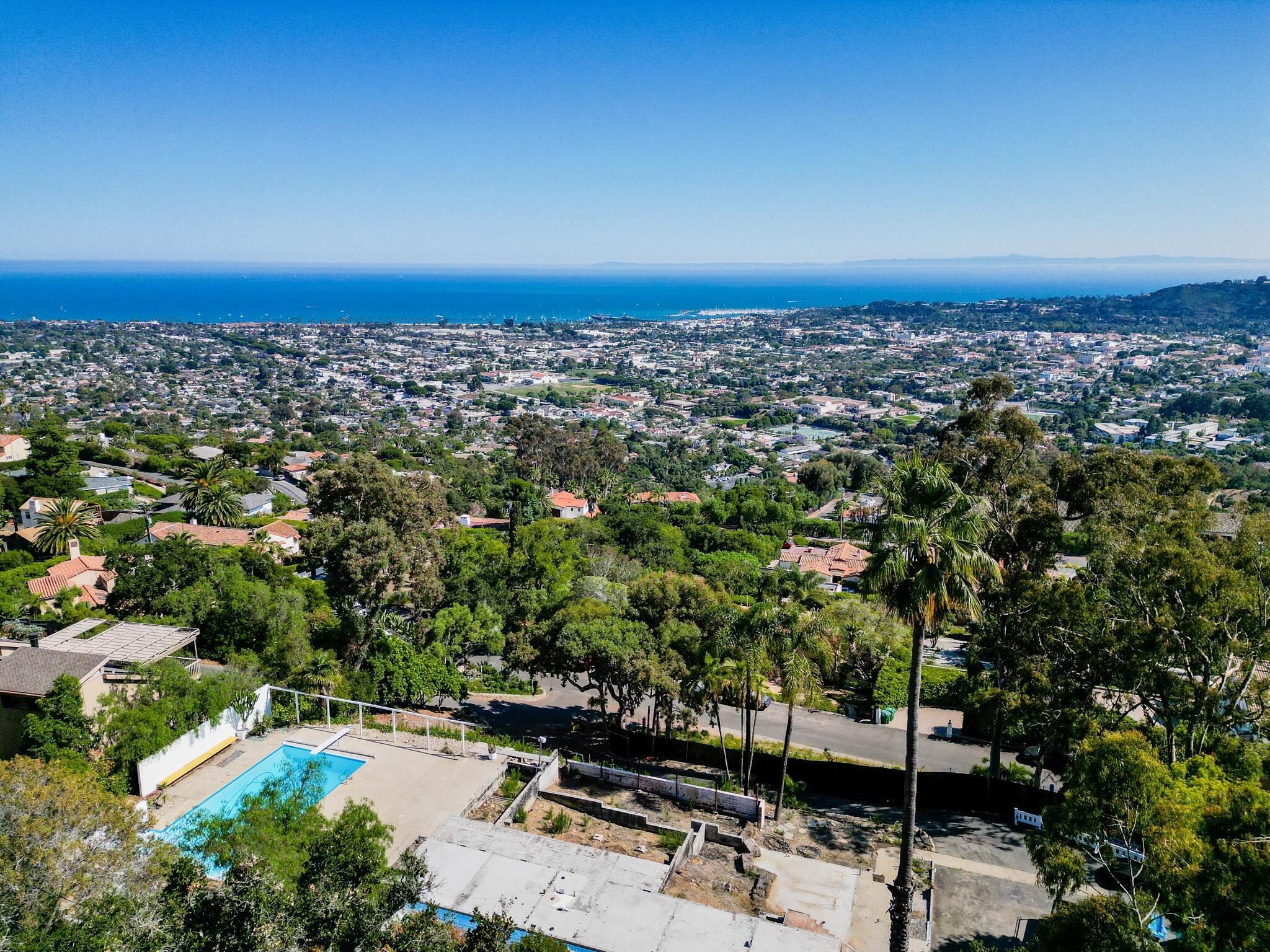 1322 Dover Road Santa Barbara, CA 93103 - Photo 7 of 18 Aerial View From Back Angle