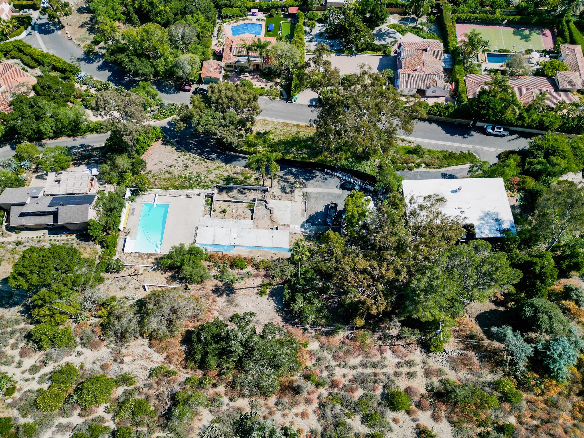 1322 Dover Road Santa Barbara, CA 93103 - Photo 9 of 18 Aerial View Down From Back