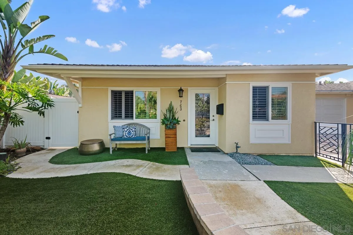 763 Snapdragon Street Encinitas, CA 92024 - Photo 3 of 22 a view of a house with garden