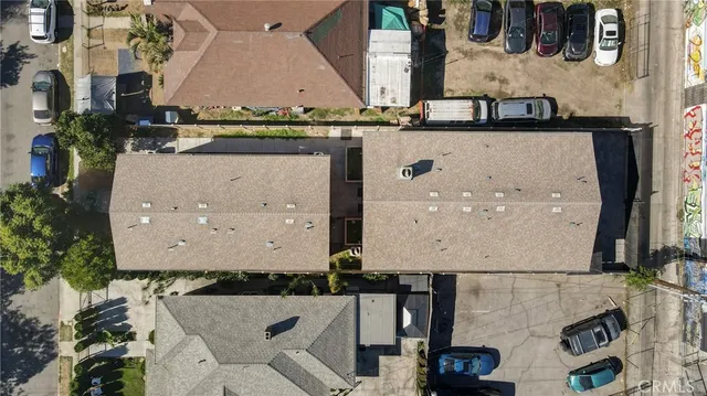 a view of a city with tall buildings