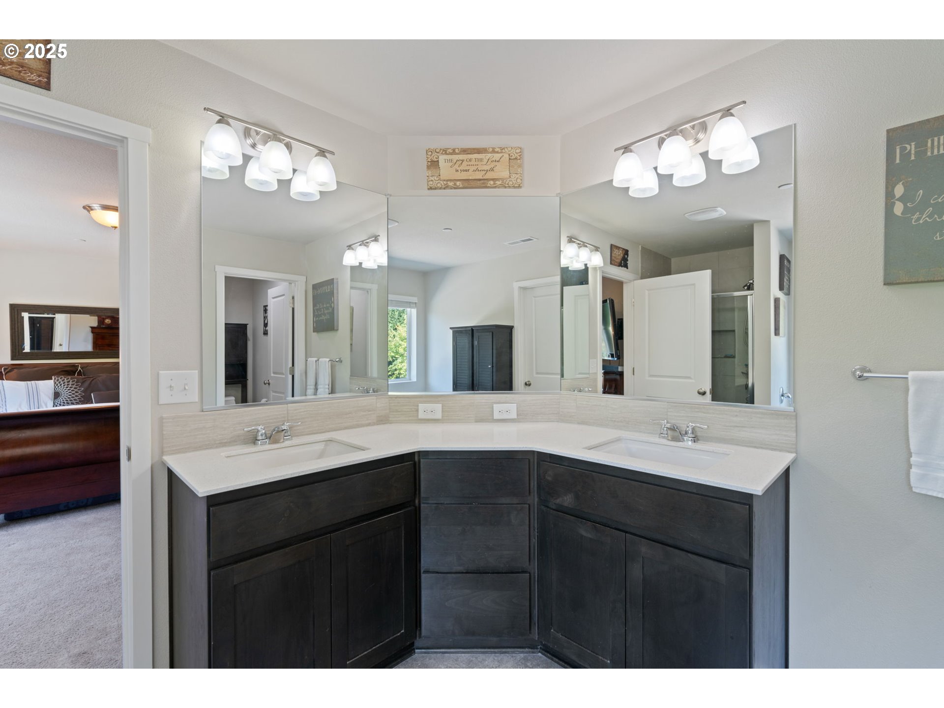1707 Northeast 37th Avenue Camas, WA 98607 - Photo 26 of 44 a bathroom with a sink and a mirror