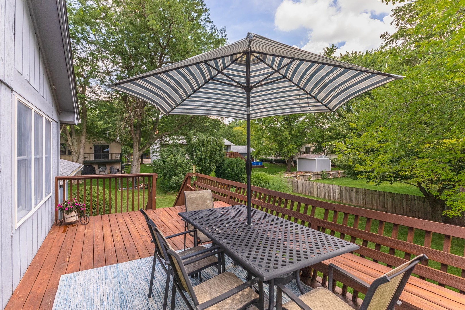 314 North Bone Drive Normal, IL 61761 - Photo 34 of 45 a view of a chair and table on the deck