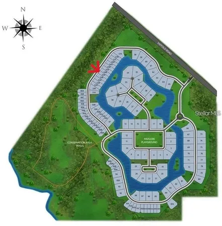 a building with a play ground and a swimming pool