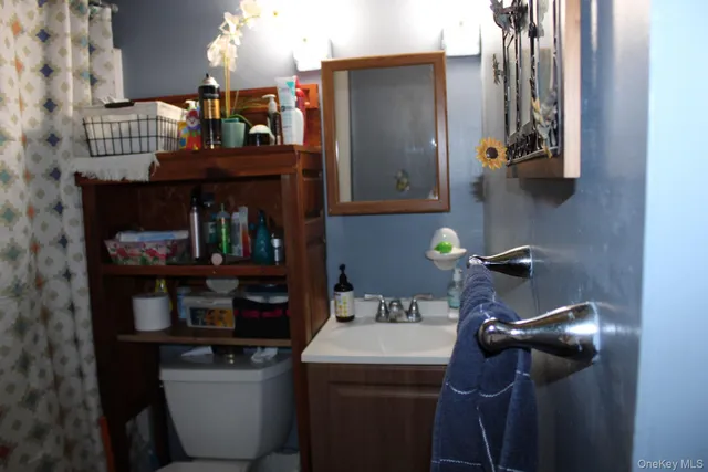 a close view of bathroom