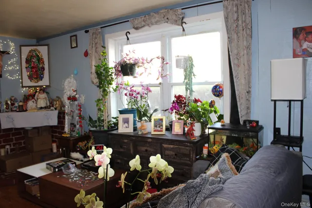 a living room filled with furniture