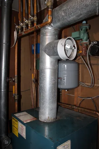 a view of water heater room