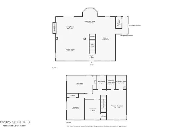 $725,000 | 158 Harriot Drive, Brick, NJ 08724