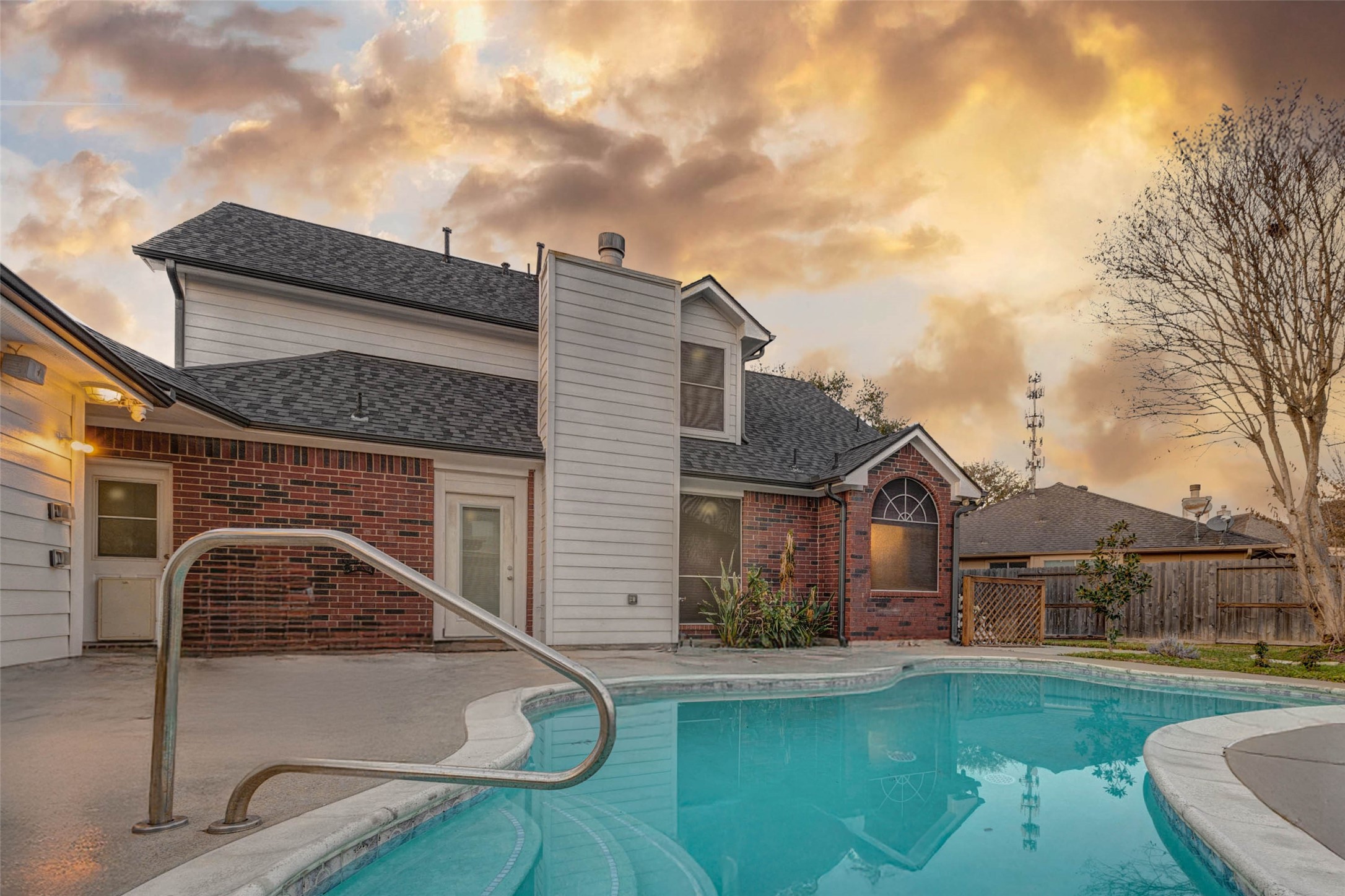 1723 Park Ridge Drive Katy, TX 77450 - Photo 28 of 28 VIEW OF THE POOL FROM PERGOLA IN BACK YARD