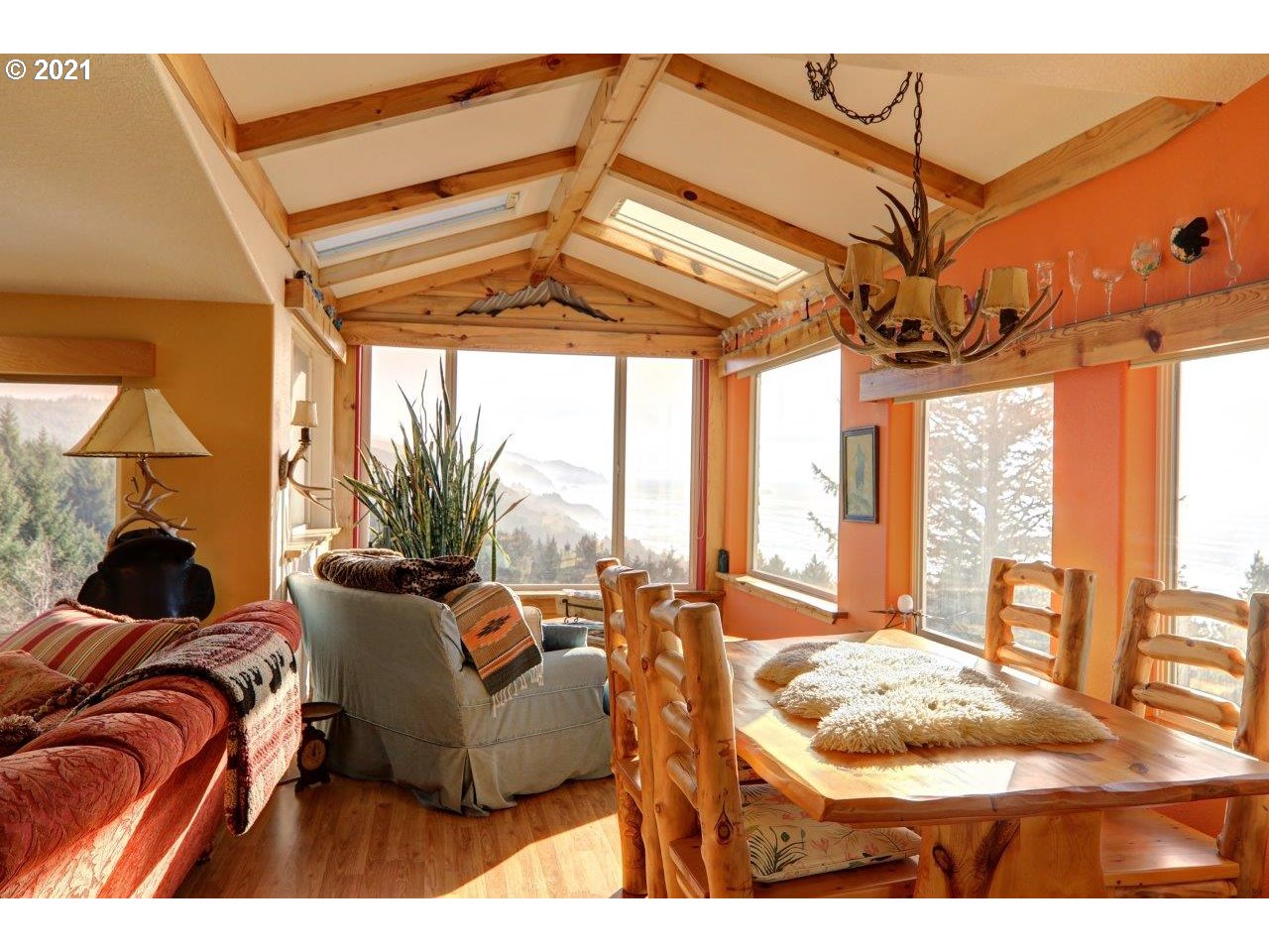 32307 Ruby Lane Cannon Beach, OR 97110 - Photo 6 of 27 a living room with furniture and a large window