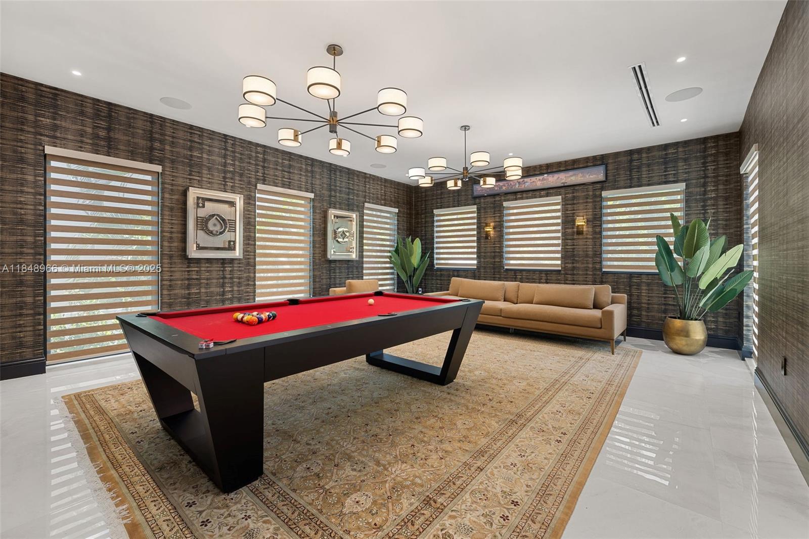 2321 North Bay Road Miami Beach, FL 33140 - Photo 30 of 77 a room with pool table and windows