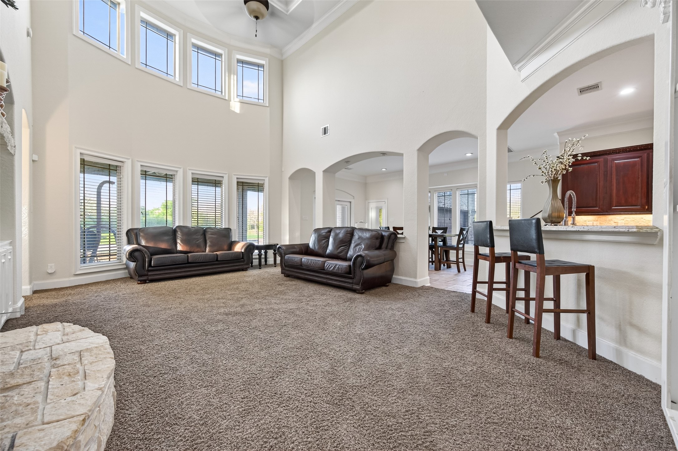 633 Crenshaw Road Houston, TX 77504 - Photo 11 of 50 a living room with furniture and a large window