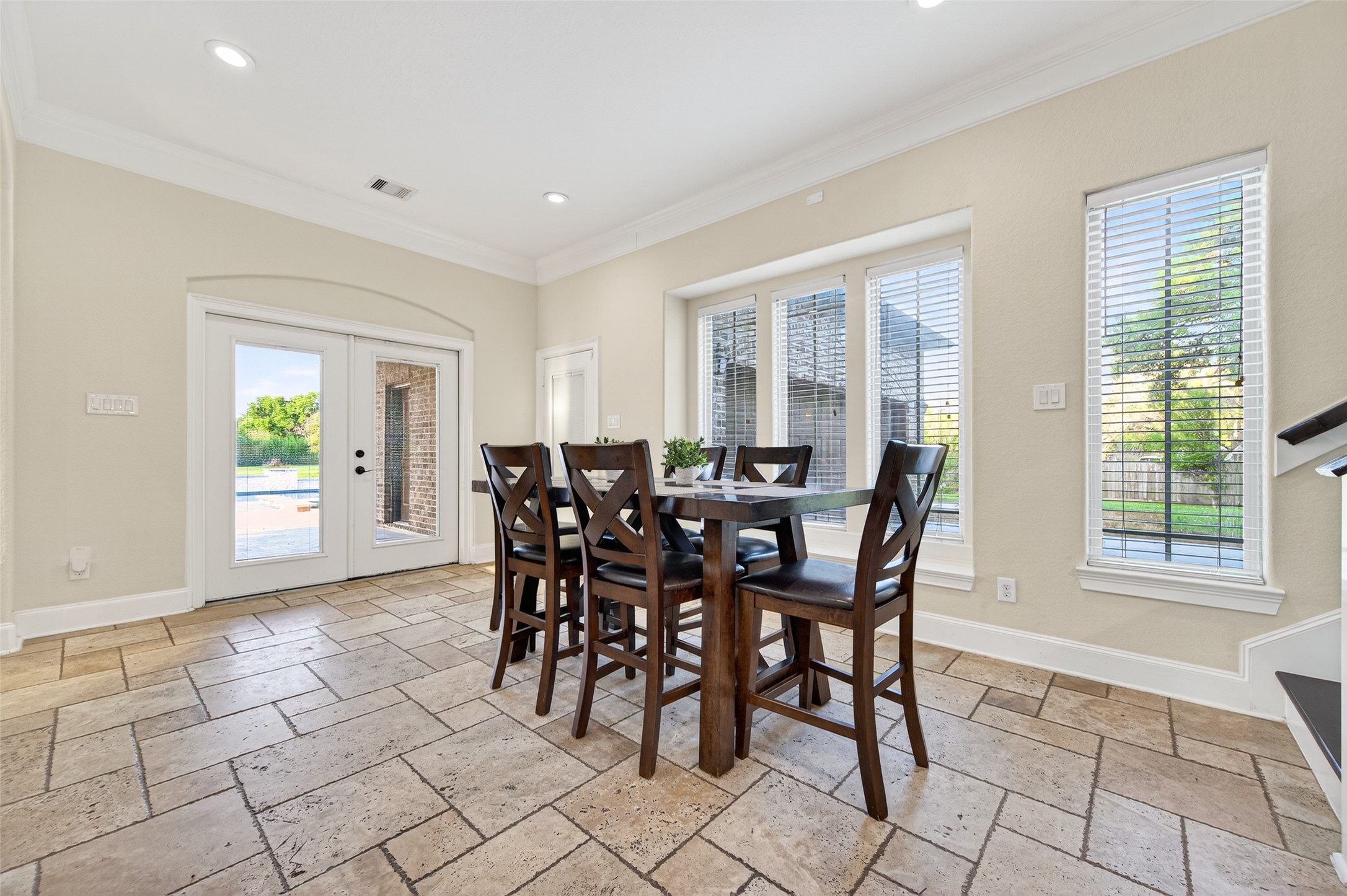 633 Crenshaw Road Houston, TX 77504 - Photo 15 of 50 a view of a dining room with furniture and window