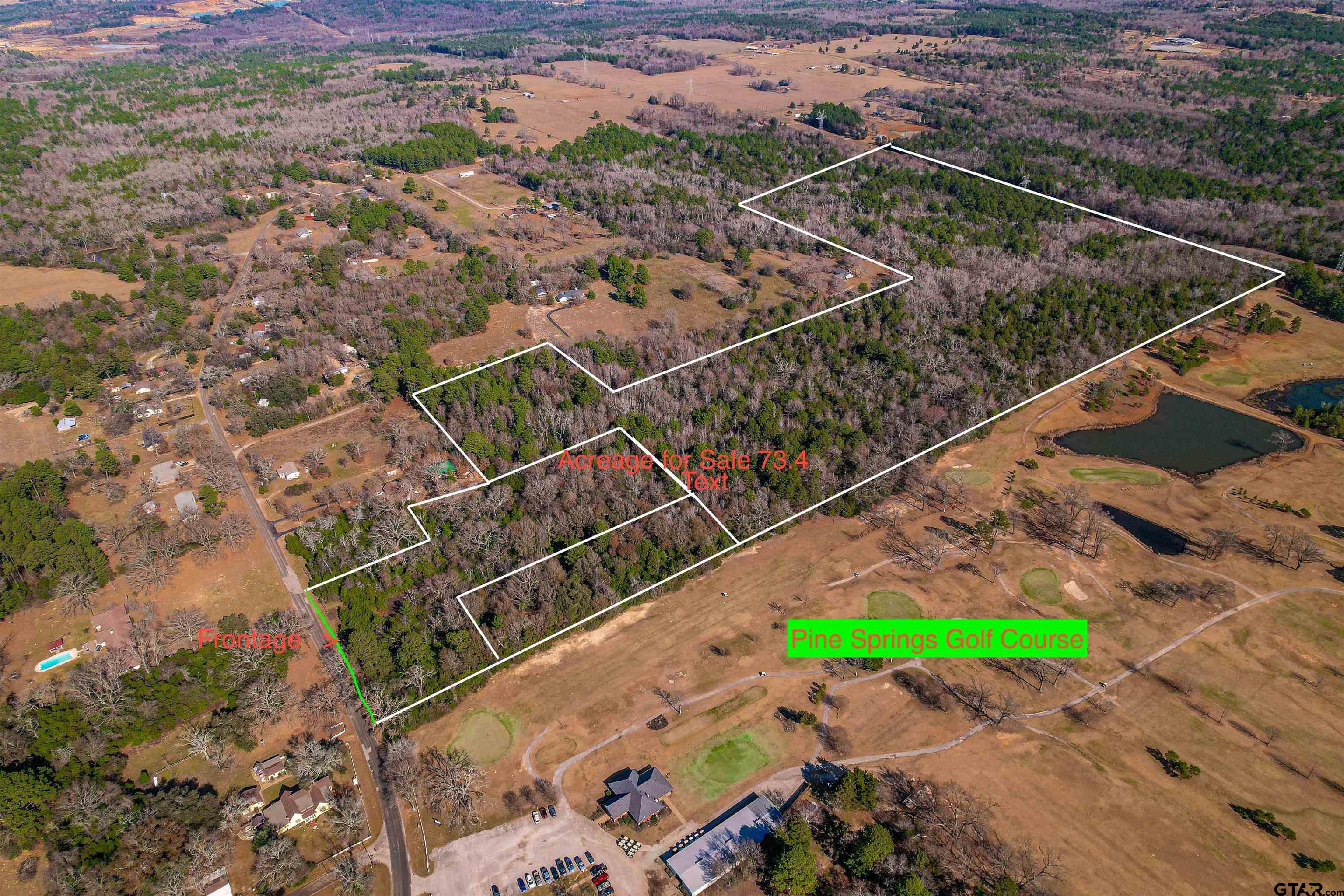 5770 County Road 334 Tyler, TX 75708 - Photo 2 of 14 Overhead with boundaries