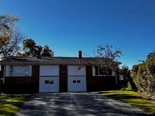 a front view of a house