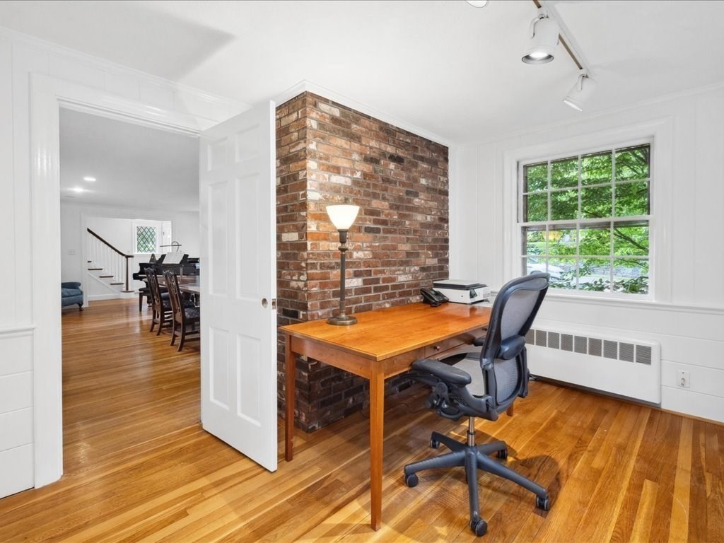 234 Lowell Road Wellesley, MA 02481 - Photo 5 of 30 a view of a dining room with furniture window and wooden floor