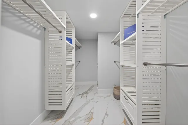 a view of walk in closet