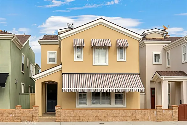 a front view of a house