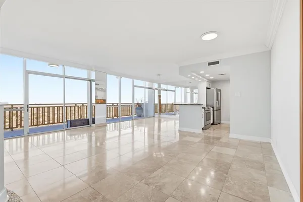 a view of a livingroom with a furniture