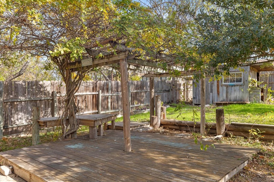 511 Suzzane Road Pflugerville, TX 78660 - Photo 31 of 34 Wooden terrace with a fenced backyard