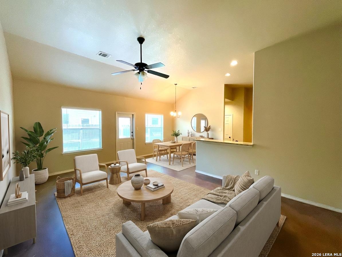 2575 Pahmeyer Road New Braunfels, TX 78130 - Photo 5 of 31 a living room with furniture and a large window
