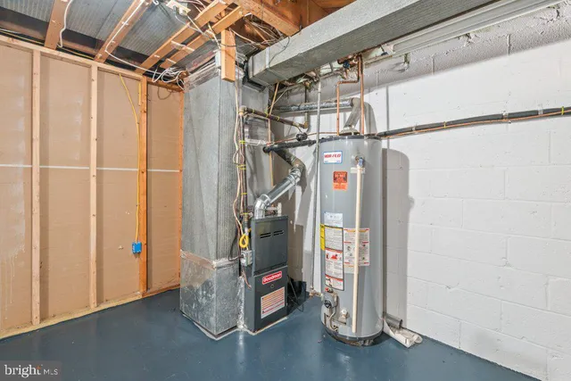 a view of a room with wooden walls