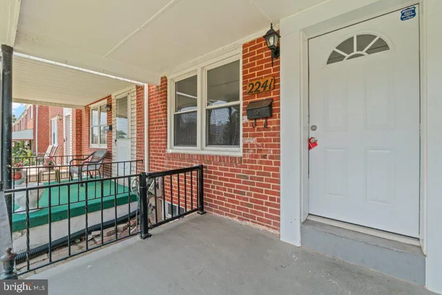 a view of a balcony with an outdoor space