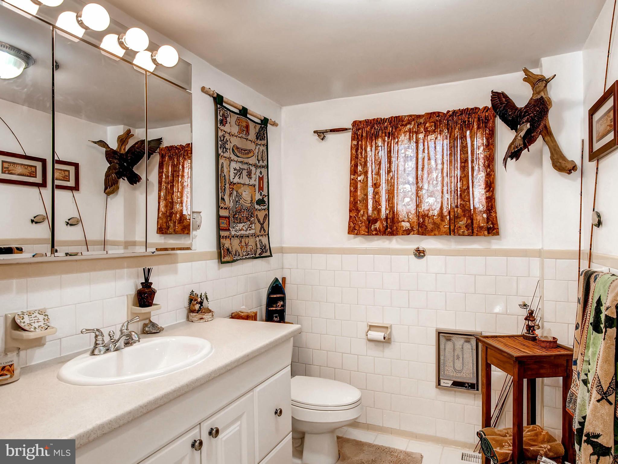 2607 Fallston Road Fallston, MD 21047 - Photo 22 of 30 a bathroom with a sink a toilet and mirror