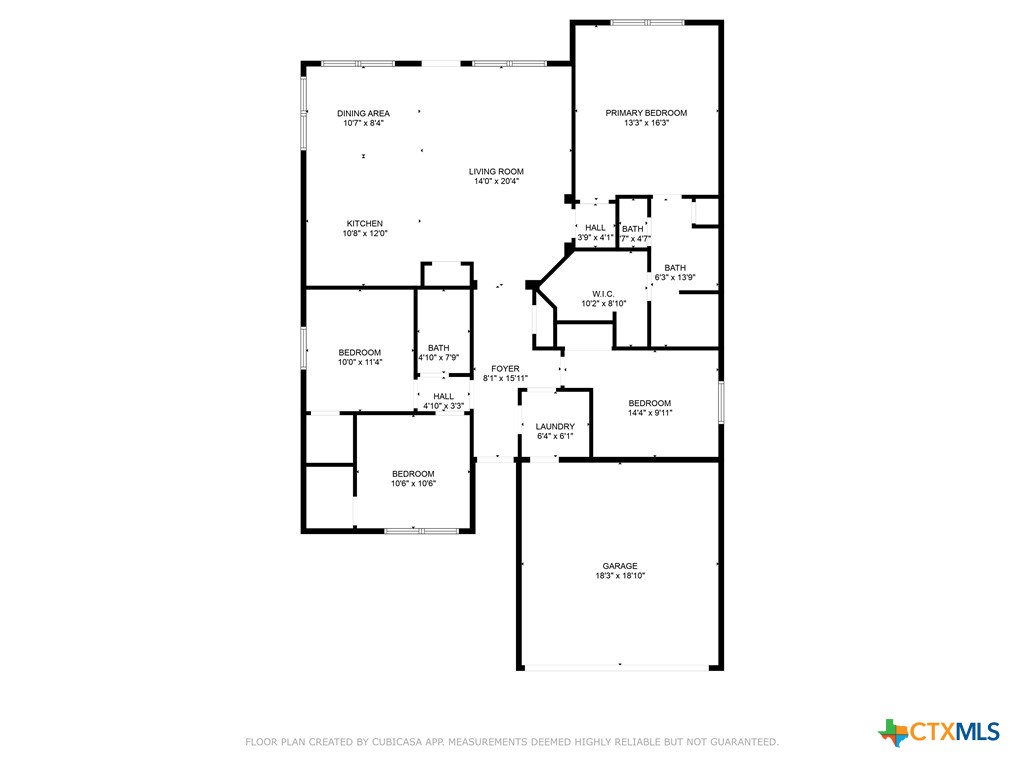 4124 Riata Ranch Road Waco, TX 76705 - Photo 20 of 20 Floorplan