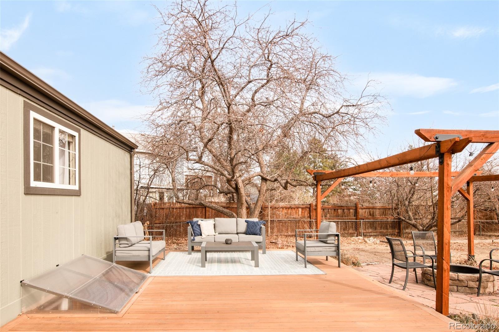 2102 Ridge Drive Broomfield, CO 80020 - Photo 24 of 35 a outdoor space with patio lots of furniture and iron fence