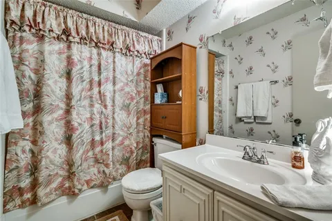 a bathroom with a sink and a toilet