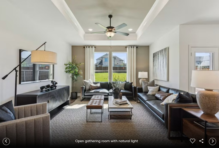 312 Celeste Way Liberty Hill, TX 78642 - Photo 10 of 15 a living room with furniture and a large window