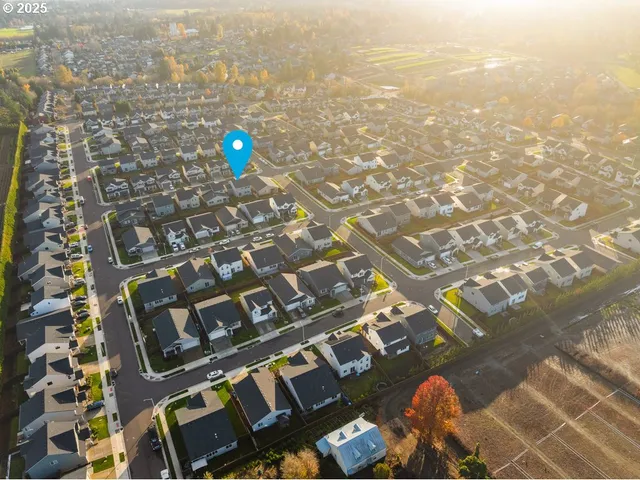 an aerial view of a city