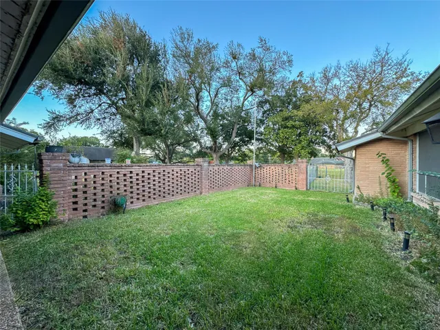 a view of a back yard