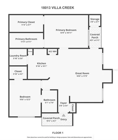 $174,900 | 18013 Villa Creek Drive, Tampa, FL 33647