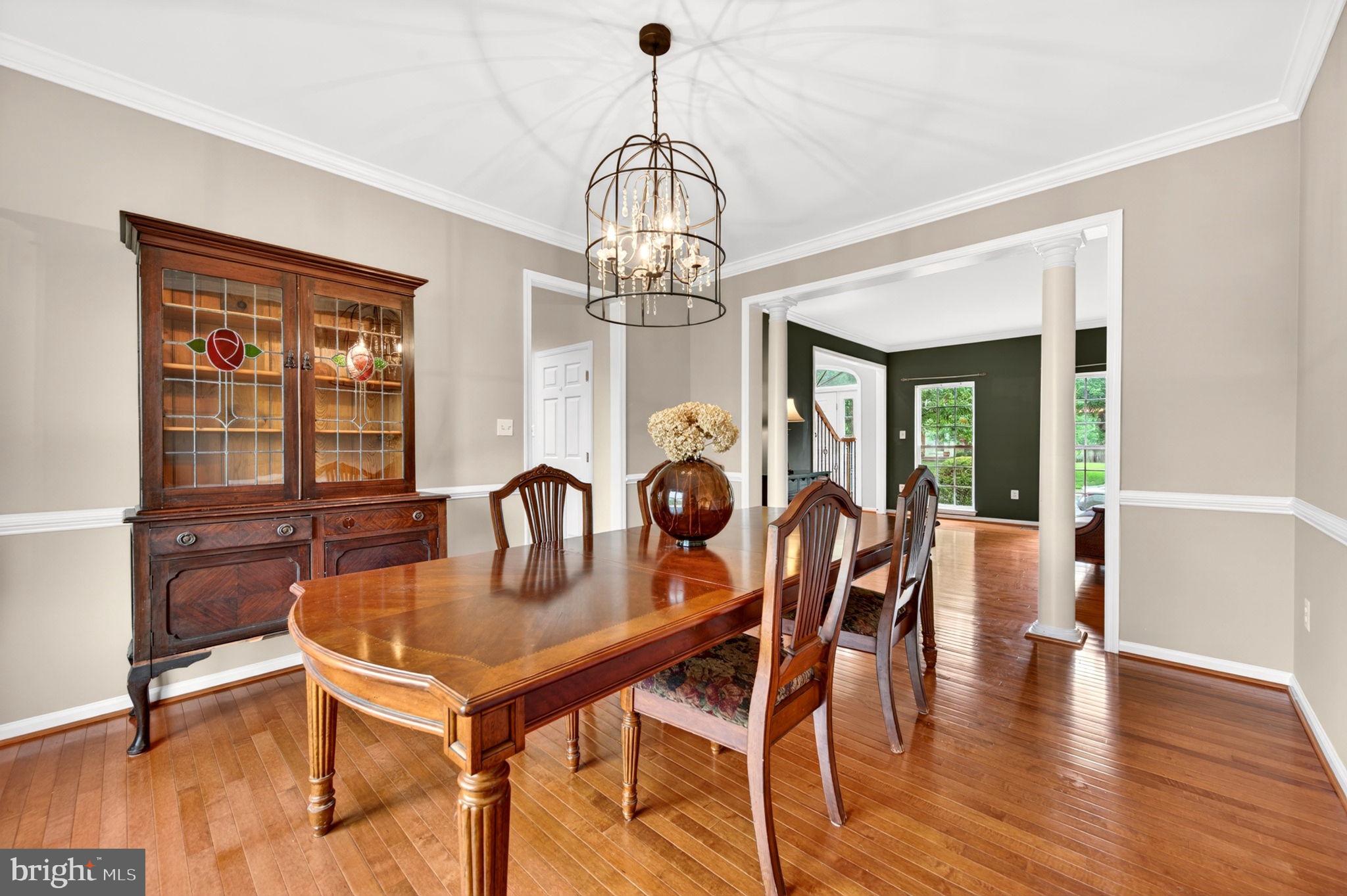 8 North Pointe Terrace Middletown, MD 21769 - Photo 17 of 74 a view of a dining room with furniture window and wooden floor