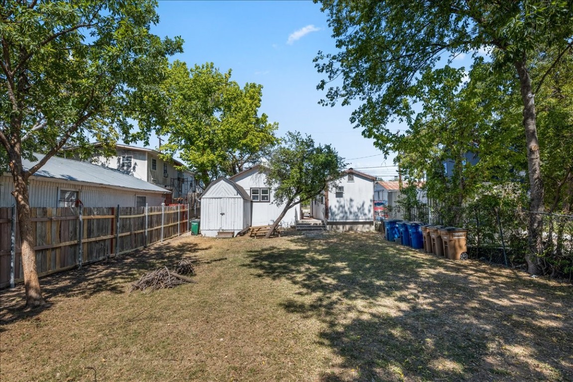 2606 Santa Rosa Street Austin, TX 78702 - Photo 22 of 28 View of yard featuring a shed