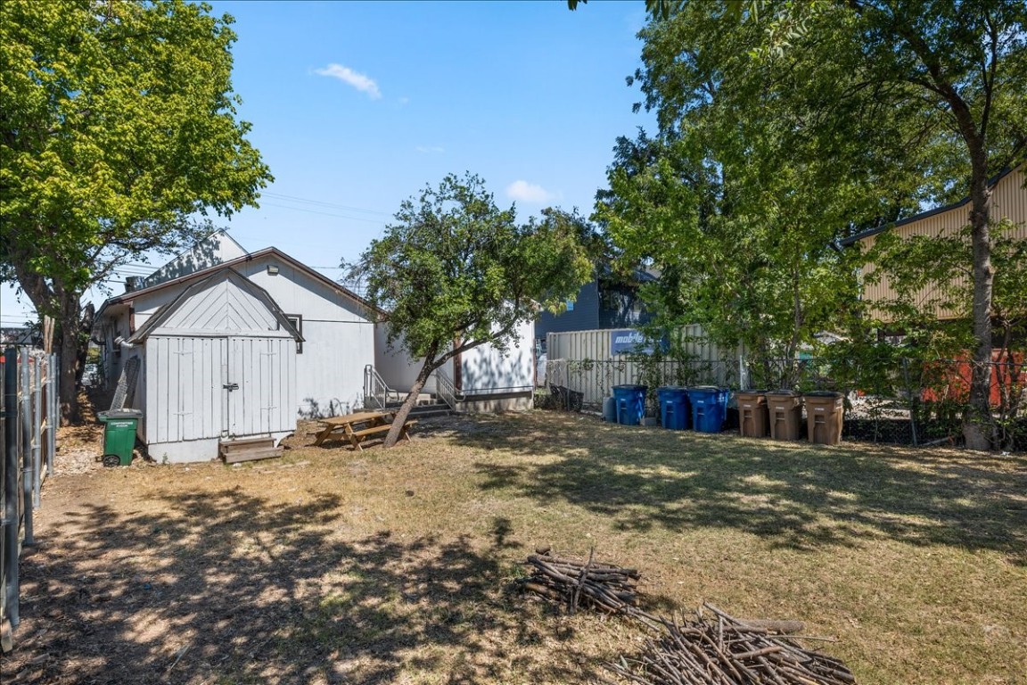 2606 Santa Rosa Street Austin, TX 78702 - Photo 23 of 28 View of yard with a storage unit