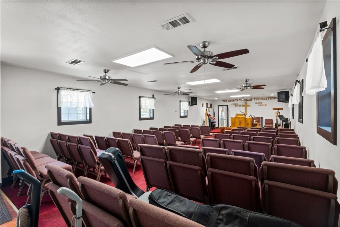 2606 Santa Rosa Street Austin, TX 78702 - Photo 10 of 28 Cinema room featuring a skylight