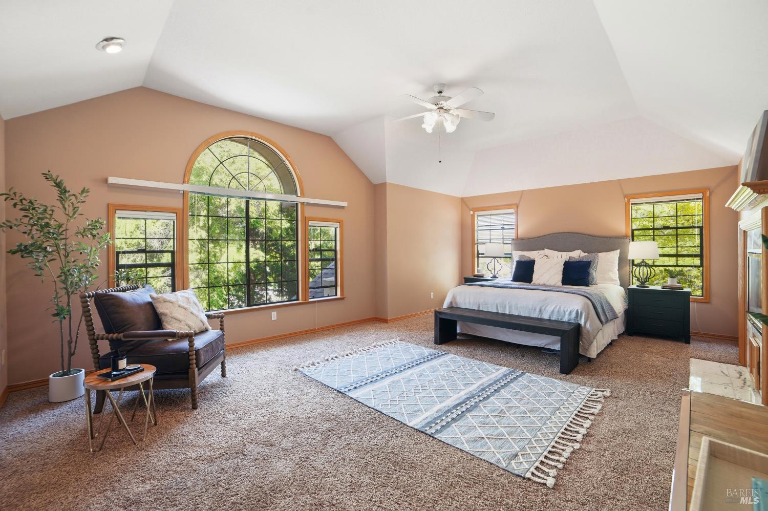 4818 Kieran Court Santa Rosa, CA 95405 - Photo 30 of 51 a bedroom with a bed and a large window